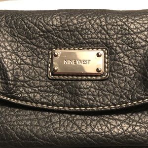 Nine West leather clutch/ wristlet/ cross body